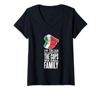 Mujer Orgulloso de ser Italiano - Funny Italy Mafia We Don't Call Camiseta Cuello V