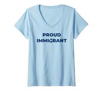 Mujer Orgulloso gráfico de globo de in Camiseta Cuello V