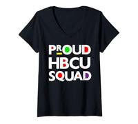 Mujer Orgulloso HBCU Squad Senior Graduación Estudiante Universitario Diversión Camiseta Cuello V