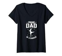 Mujer Orgulloso papá de un bailarín Ballet Dance Padre Camiseta Cuello V