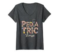 Mujer Orgulloso Pediatric PICU Zoo Apreciación Vida Escuela de Enfermería Camiseta Cuello V