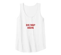 Mujer Original Dump Him Shirt Y2K Aesthetic Retro Vibe 2000s Girl Camiseta sin Mangas