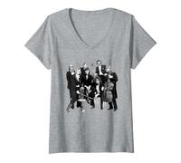 Mujer Orquesta de luz eléctrica ELO Jeff Lyne Band Camiseta Cuello V