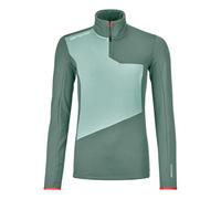 Mujer Ortovox Fleece Light Zip Neck (Artic Grey) jersey polar