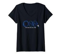 Mujer OSS Soul of Jiu Jitsu Diseño de Cinturón Azul Camiseta Cuello V