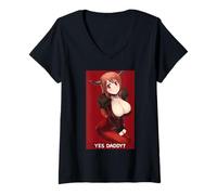 Mujer Otaku Summer Kawaii Beautiful Lewd Waifu Manga JA251007V02 Camiseta Cuello V