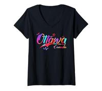 Mujer Ottawa Canada | Vacation Travel Camiseta Cuello V