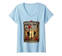 Mujer Our Heroes Remembrance is The Promise We Keep Inspire Cita Camiseta Cuello V