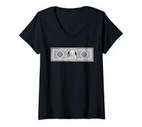 Mujer Our Lady of Sorrows Mater Dolorosa Mary Breviarium Católico Camiseta Cuello V