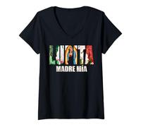 Mujer Our Lady Virgen De Guadalupe Saint Virgin Mary Roses Flowers Camiseta Cuello V