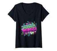Mujer out of My Way I'm Going Funny Bingo Player Mamá Abuela Mujeres Camiseta Cuello V