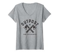 Mujer Outpost Outdoors Hatchet Logo Camiseta Cuello V