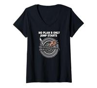 Mujer Overlanders 4x4 Offroad No Plan B Only Jump Starts Camiseta Cuello V