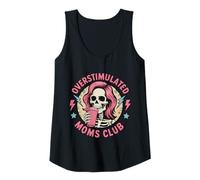 Mujer Overstimulated Moms Club Neurodivergente Día De La Madre Camiseta sin Mangas