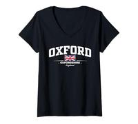 Mujer Oxford England Camiseta Cuello V