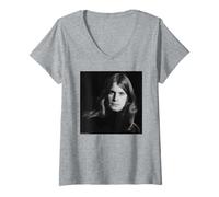 Mujer OZZY Osbourne De Black Sabbath Duffy Archivo Fotografía Camiseta Cuello V