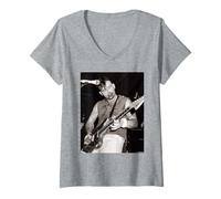 Mujer P Paul Fenech Los Meteoros Psychobilly Live Martin O'Neill Camiseta Cuello V