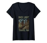 Mujer Pack Light Travel Lejos Camiseta Cuello V