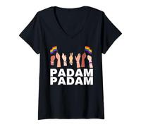 Mujer Padam Padam - Mes del Orgullo LGBTQ+ - Heartbeat Padam Padam Camiseta Cuello V