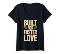 Mujer Padre adoptivo Madre adoptiva Padre adoptivo Familia adoptiva Camiseta Cuello V