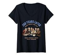Mujer Padres fundadores encuentran más unión aún Pendiente Camiseta Cuello V