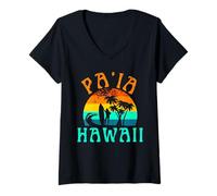 Mujer Paia Maui Hawái Camiseta Cuello V