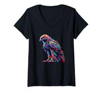 Mujer Paint Art Harrier Harriers Camiseta Cuello V