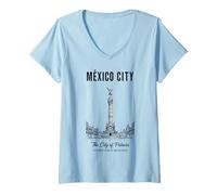 Mujer Paisaje Urbano de la Herencia Camiseta Cuello V