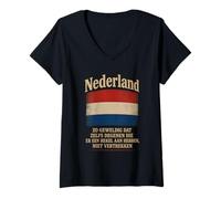 Mujer Países Bajos - Tan Grande Que Incluso Aquellos Que lo odian no se irán Camiseta Cuello V