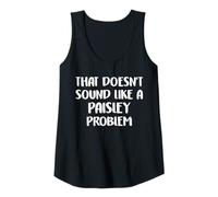 Mujer Paisley Personalized Cute Flower Girls Paisley Name Camiseta sin Mangas