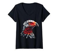 Mujer Pájaro Á Camiseta Cuello V