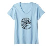 Mujer Pájaro Kiwi Nueva Zelanda Camiseta Cuello V