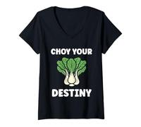 Mujer Pak Choy Your Destiny Funny Quote Bok Choy Camiseta Cuello V