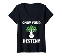 Mujer Pak Choy Your Destiny Funny Quote Bok Choy Camiseta Cuello V