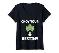 Mujer Pak Choy Your Destiny Funny Quote Bok Choy Camiseta Cuello V