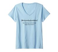 Mujer Palabra Divertida desconcertada Camiseta Cuello V