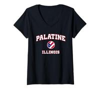 Mujer Palatine Illinois (Illinois) Camiseta Cuello V