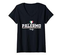 Mujer Palermo Italy Camiseta Cuello V