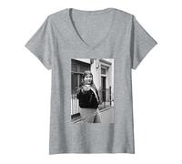 Mujer Pan de Carne Haría Cualquier Cosa por Amor Cantante Londres 1978 Camiseta Cuello V