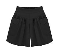 Mujer Pantalones Cortos Moda Casual Verano Shorts Talla Grande con Bolsillo y Cinturón Ajustados Cordón Trekking Deportivos Secado Rápido Pantalon Cargo de Entrenamiento Transpirables Pantalones