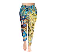 Mujer Pantalones de Yoga de Cintura Alta Impreso Gimnasio Deportes Polainas Correr Entrenamiento Elástico Medias de Entrenamiento Elástica Pantalones de Entrenamiento de Fitness Leggings