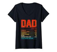 Mujer Papá % El valor diario sigue siendo el mejor trabajo de todos los tiempos Camiseta Cuello V
