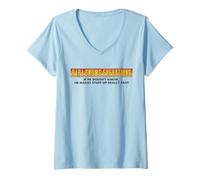 Mujer Papa Knows Everything Best Dad New Daddy Día del Padre Camiseta Cuello V