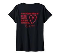 Mujer para la Persona detrás de mí, Eres increíble, Hermosa y Suficiente Camiseta Cuello V