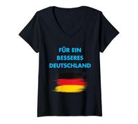 Mujer para una Mejor Alemania Alternativa hogar Libertad AFD Camiseta Cuello V