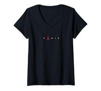 Mujer Paris Tour Eiffel TIMIMO Camiseta Cuello V