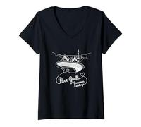 Mujer Park Güell, recuerdo de arte en forma de corazón exclusivo de Barcelona Catalunya Camiseta Cuello V