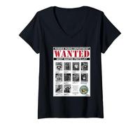 Mujer Parks and Recreation Pawnee Parks Department Wanted Pests Camiseta Cuello V