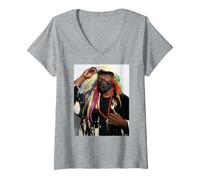 Mujer Parlamento de George Clinton-Funkadelic Funk por AJ Barratt Camiseta Cuello V
