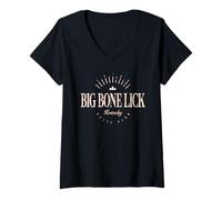 Mujer Parque Estatal Big Bone Lick Kentucky Modern - Big Bone Lick KY Camiseta Cuello V
